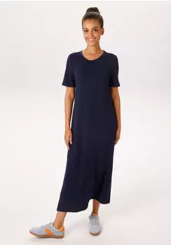 Aniston Jersey Kleid Midikleid Kurzarm (10647030) blau