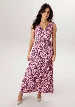 Aniston Sommerkleid mit breiten Trägern zum Raffen (87571136) lila/hellpink