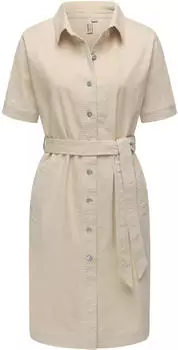 Ragwear Rozyna Cordy YOUMODO Cordkleid mit Hemdkragen ecru