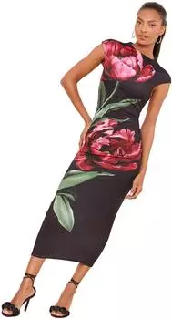 Lipsy Kleid Figurbetont hellgr&uuml;n/rot/schwarz