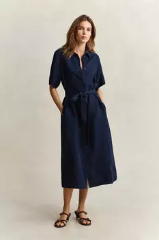 GANT Hemdblusenkleid (4503244) evening blau