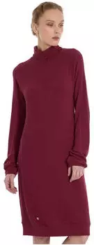 Ragwear Peona Jerseykleid mit Rollkragen wine red
