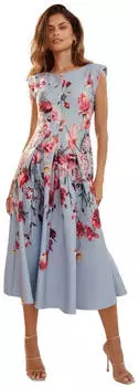 Lipsy Kleid Figurbetont (LIP4774001000007) hellblau/dunkelgr&uuml;n/rosa/magenta