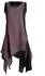 Vishes Zipfeliges Lagenlook Kleid/Tunika aus handgewebter Baumwolle