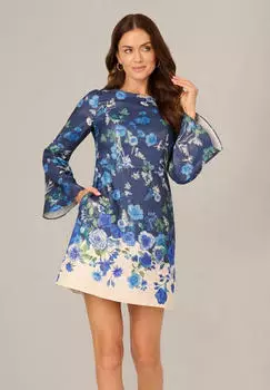 Adrianna Papell Cocktailkleid beige/blau/dunkelblau/gr&uuml;n