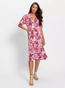 Heine Jersey-Kleid champagner/pink