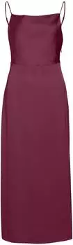 Vila Ravenna Satin-Midikleid mit Spaghettiträger (VIL9be9033000005) grenadine