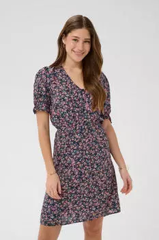 Cream CRTiah Blusenkleid navy flower print