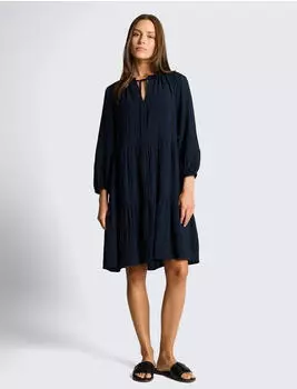 Tom Tailor Maxi Kleid mit Volants (1049864) navy