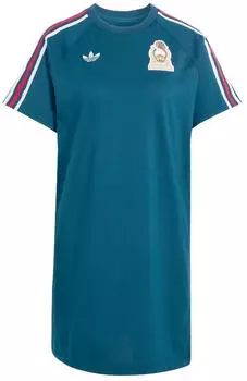 Adidas 3-Stripes T-Shirt Dress (JZ6485) aurora ivy