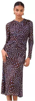 Lipsy Kleid Figurbetont himmelblau/schoko