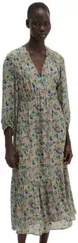 Marc O'Polo Jerseykleid slim im Wickel-Stil (33207806) rosé/grün/blau