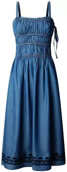 Pepe Jeans Cass ärmelloses Langes Kleid blue