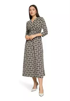 Betty Barclay Midi Dress with Ruching (4065927180989) cream/wei&szlig;/schwarz