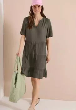 Cecil Sommerkleid mit grafischem Muster khaki