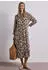 Street One Midi Dress Figure-Hugging Patterned (A144853) timeless beige