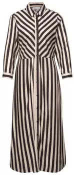 Street One Midi Dress Figure-Hugging Patterned clay sand