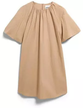 armedangels Poplin Balloon Mini Dress - true camel