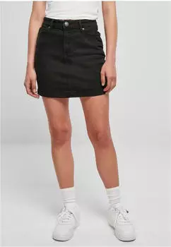 Urban Classics Organic Stretch Denim Minirock (TB4799) schwarz