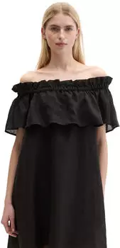 Marc O'Polo Minikleid aus Ramiestoff, loose fit (43645859) schwarz