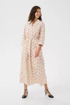Culture CUPeonie Olena Kleid Regular Fit creme/grün/rosa