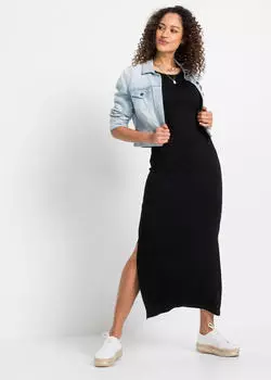 bonprix Jersey dress, loose fit schwarz