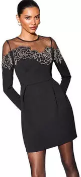 Lipsy Dress (W2295810) schwarz/weiß