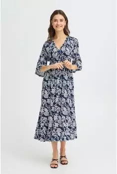 Fransa Amy Kleid navy/weiß