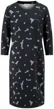 Peter Hahn Sweatkleid Rundhals-Ausschnitt mehrfarbig (122047)