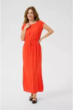 Kaffe Short Sleeve Midi Kacheer Dress grenadine