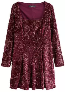 Next Fashion Kleid (F7825124) burgundy red