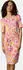 Ragwear Crupi Print Midikleid mit Taillenband pink combo