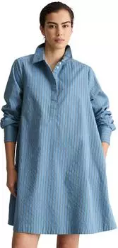 Marc O'Polo Hemdblusenkleid aus Organic Cotton-Lyocell-Mix (94605067) light blue