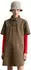 Marc O'Polo Midikleid aus Leinen-Baumwoll-Mix Relaxed Fit braun