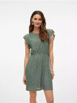 Vero Moda VMTASSA SL Frill Short Dress Regular Fit (10315633) laurel wreath