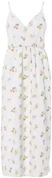 Pieces Garden Floral Cami Maxi Dress (17162334) bright white/flower