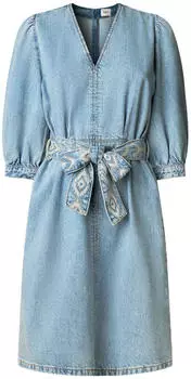Pepe Jeans Rowan Kurzes Kleid mit 3/4-Ärmeln (PL9537842) denim