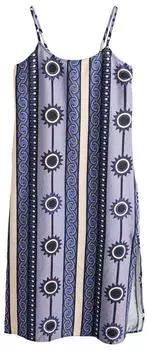 Next Fashion Dress Regular Fit beige/navy/dunkellila
