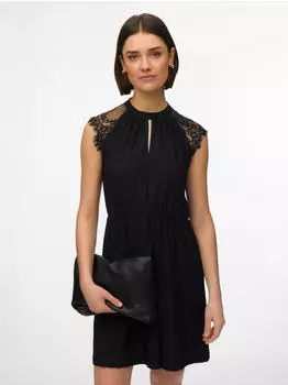 Vero Moda VMMILLA Kleid Regular Fit schwarz