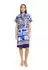 Betty Barclay Sommerkleid mit überschnittenen Ärmeln (18831407) blau/weiß