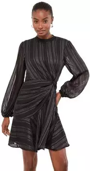 Lipsy Dress Regular Fit schwarz/silber