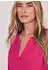Street One Knielanges Kleid mit Split Neck aus Leinen Pink (A14475817281)