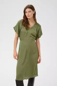 Soaked in Luxury Jerseykleid Gerade Passform (30409589) oil green