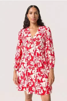 Soaked in Luxury Zaya Pants Loose Fit knallrot