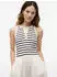 Tommy Hilfiger Gold Button Poplin Mix Dress Ausgestelltes Kleid (WW0WW49628) breton stp calico/dark night navy