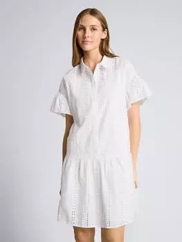 Tom Tailor Denim Kleid mit Volants (1035899) wei&szlig;