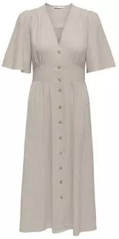 Only ONLTIZANA 2/4 Midi Dress Regular Fit (15373535) grau