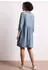 Street One Knielanges Kleid mit Rüschen im Denim-Look (A144759) light blue soft wash
