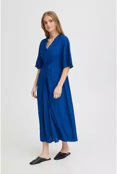 ICHI IHIMELDA DR Midi Kleid im Wickelstil (20125510) sodalite blue