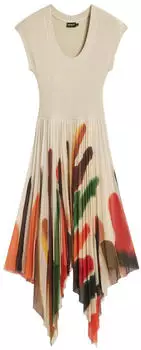 Desigual Brushes M.C. Lacroix Dress (26SWVK39) weiß